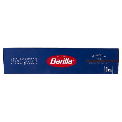 Barilla Pasta Spaghettini n.3 100% Grano Italiano 1Kg
