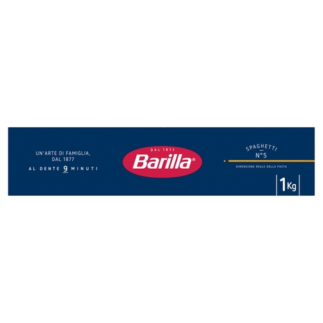 Barilla Pasta Spaghetti n.5 100% Grano Italiano 1Kg
