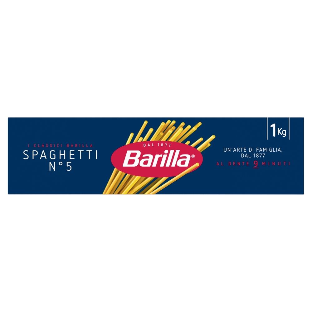 Barilla Pasta Spaghetti n.5 100% Grano Italiano 1Kg