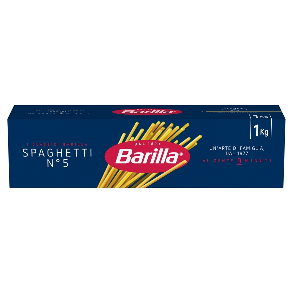 Barilla Pasta Spaghetti n.5 100% Grano Italiano 1Kg
