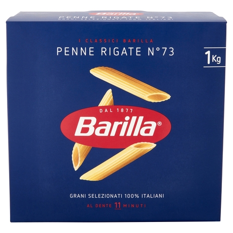 Barilla Pasta Penne Rigate n.73 100% Grano Italiano 1Kg
