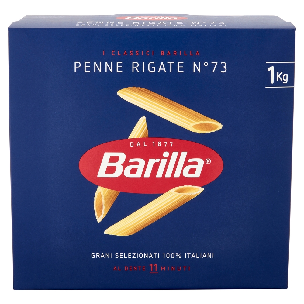 Barilla Pasta Penne Rigate n.73 100% Grano Italiano 1Kg