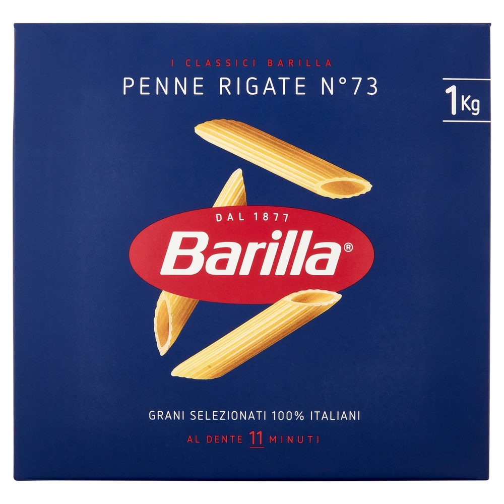 Barilla Pasta Penne Rigate n.73 100% Grano Italiano 1Kg