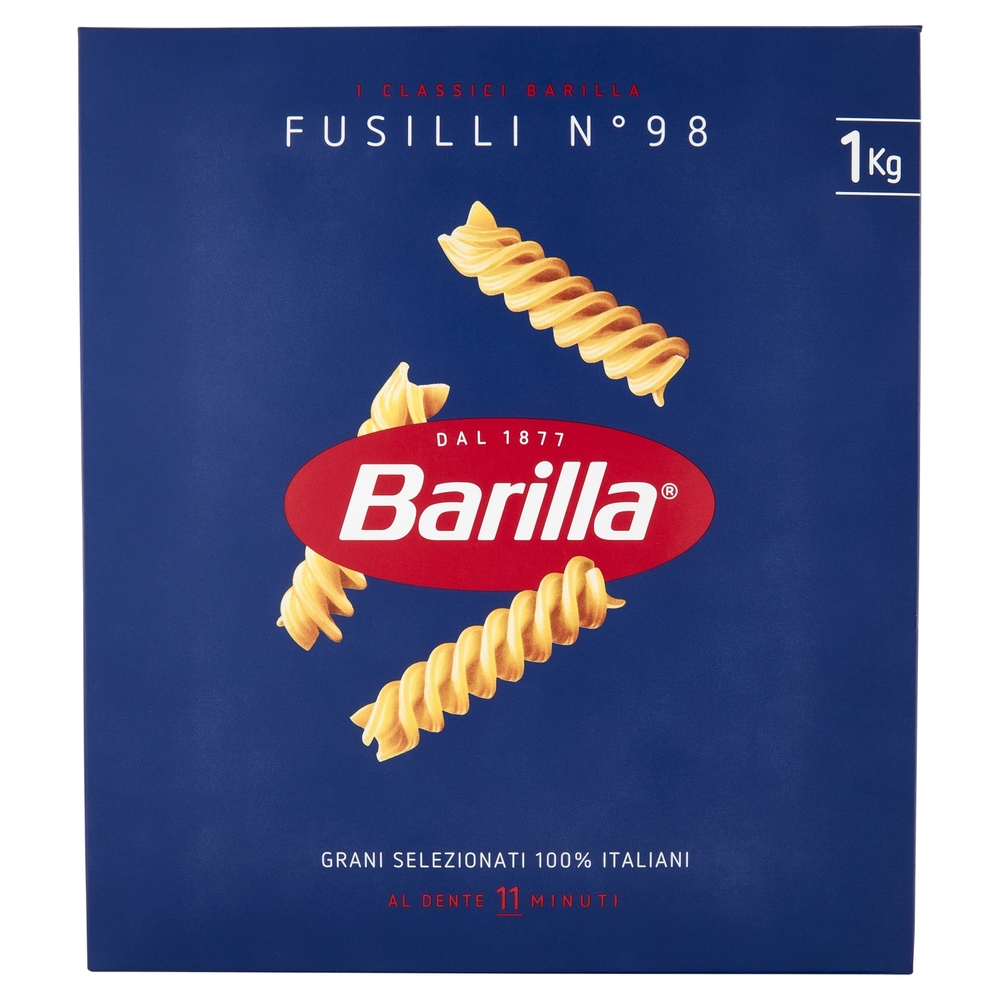 Barilla Pasta Fusilli n.98 100% Grano Italiano 1Kg