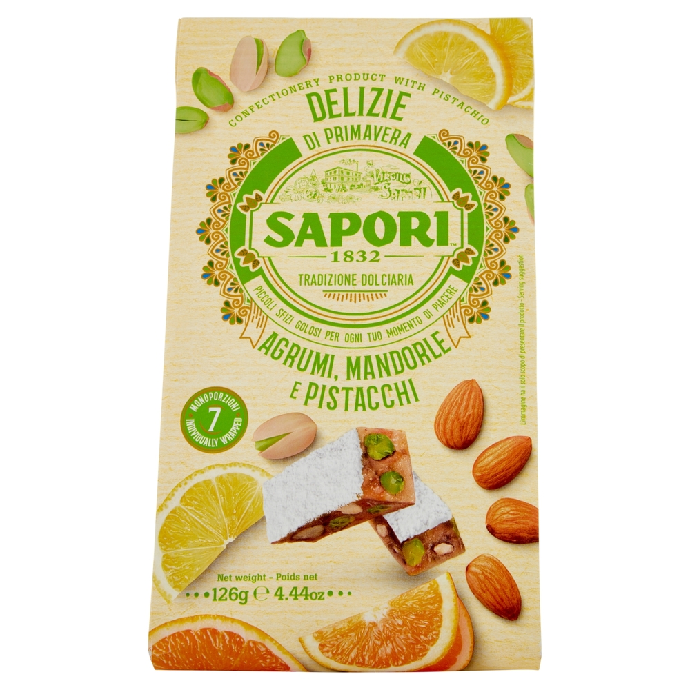 Sapori Delizie di Primavera Agrumi, Mandorle e Pistacchi 126 g