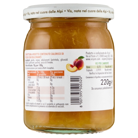 Vis Più Frutta Light Pesche 220 g