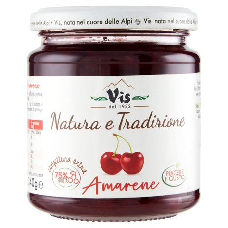 Vis Natura e Tradizione confettura extra Amarene 340 g