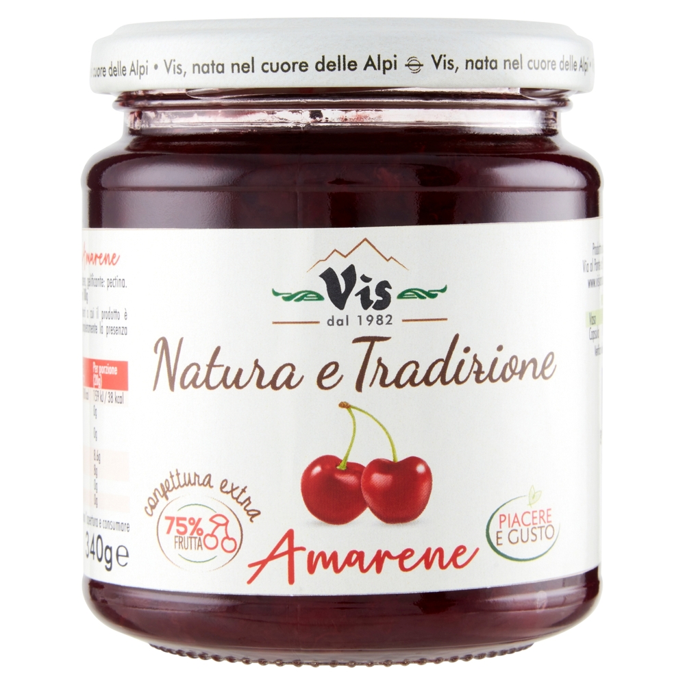 Vis Natura e Tradizione confettura extra Amarene 340 g