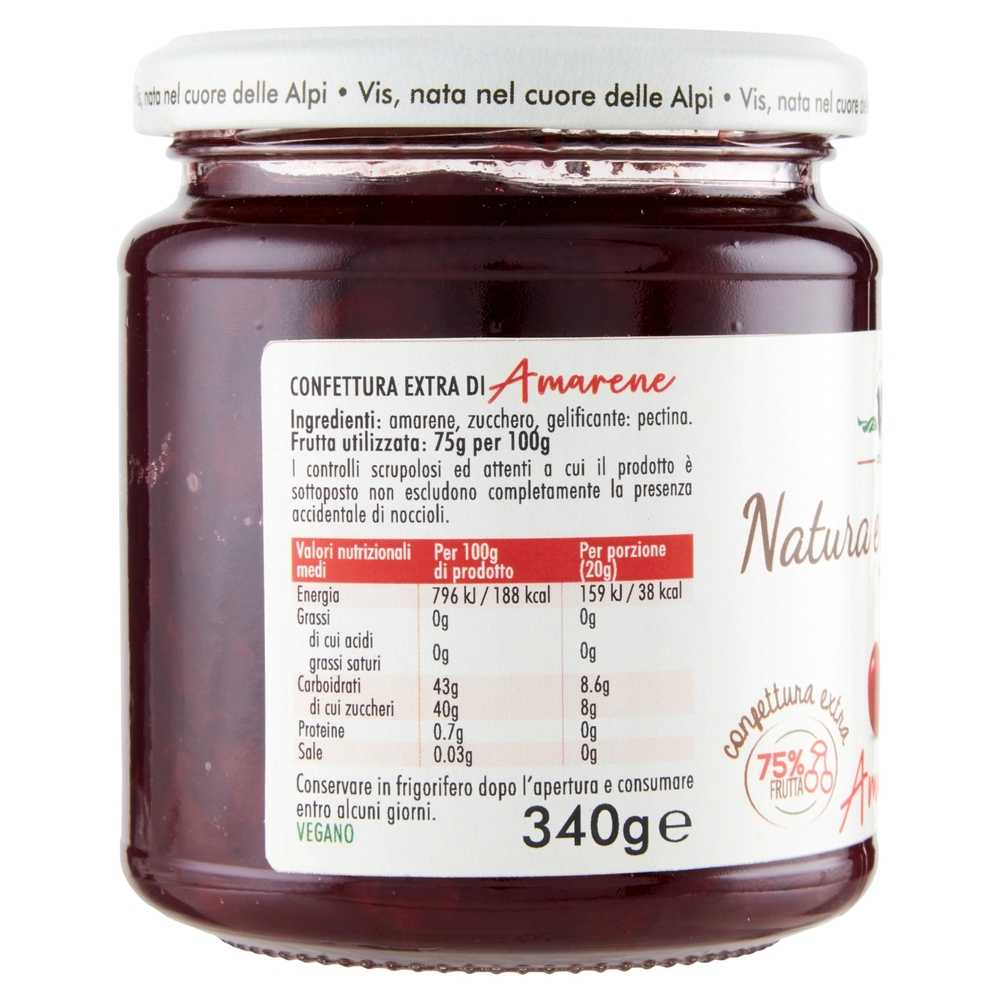 Vis Natura e Tradizione confettura extra Amarene 340 g