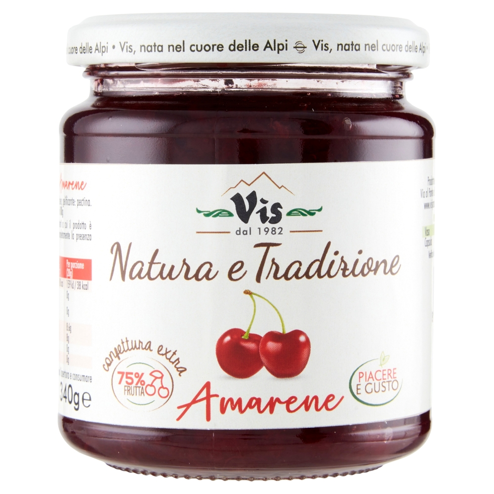 Vis Natura e Tradizione confettura extra Amarene 340 g