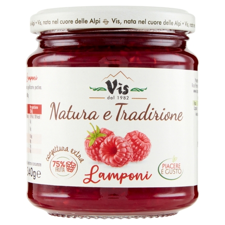 Vis Natura e Tradizione confettura extra Lamponi 340 g