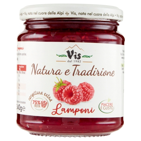 Vis Natura e Tradizione confettura extra Lamponi 340 g