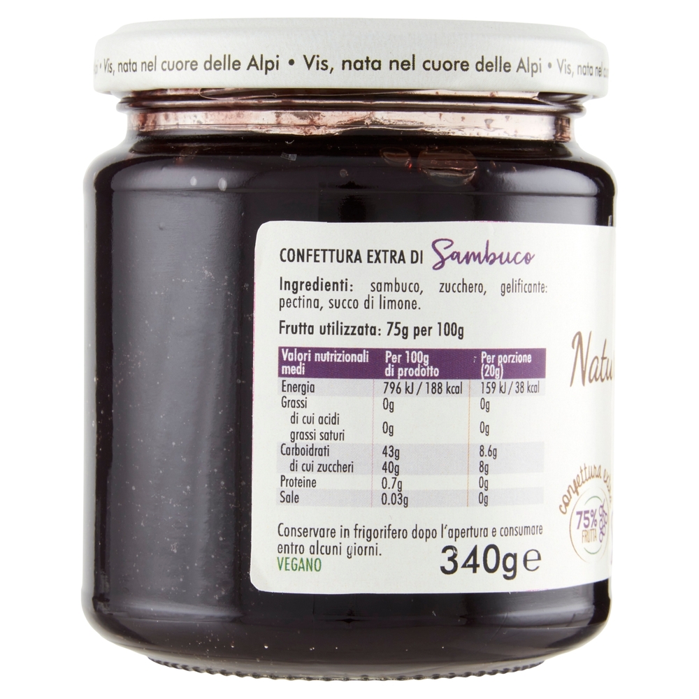 Vis Natura e Tradizione confettura extra Sambuco 340g