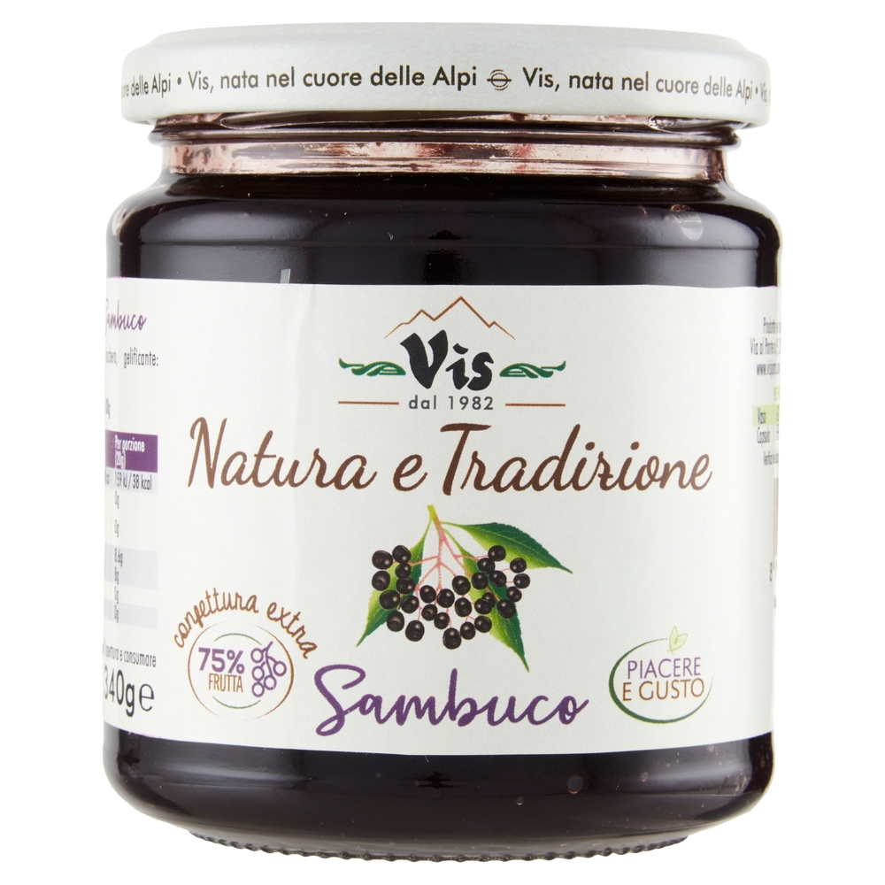 Vis Natura e Tradizione confettura extra Sambuco 340g