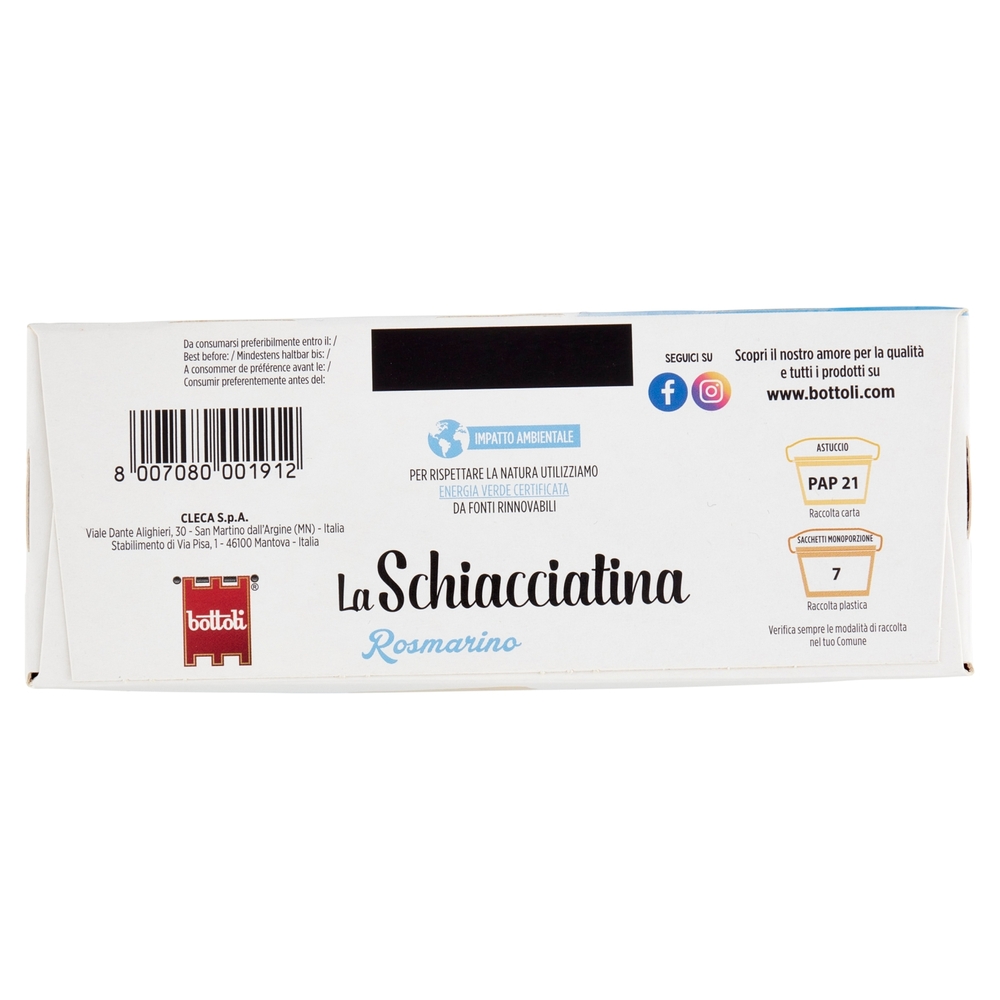 bottoli la Schiacciatina Rosmarino 6 x 37,5 g