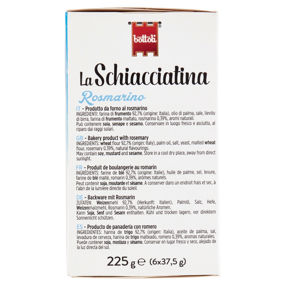 bottoli la Schiacciatina Rosmarino 6 x 37,5 g