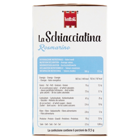 bottoli la Schiacciatina Rosmarino 6 x 37,5 g