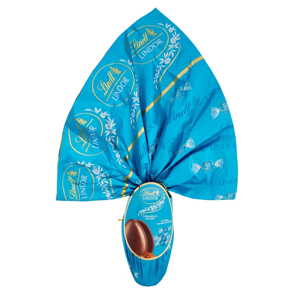 Lindt Lindor Uovo di cioccolato Pasqua Caramello Salato 320 g