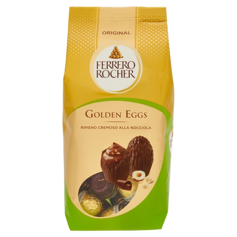 Ferrero Rocher Original Golden Eggs Ripieno Cremoso alla Nocciola 126 g