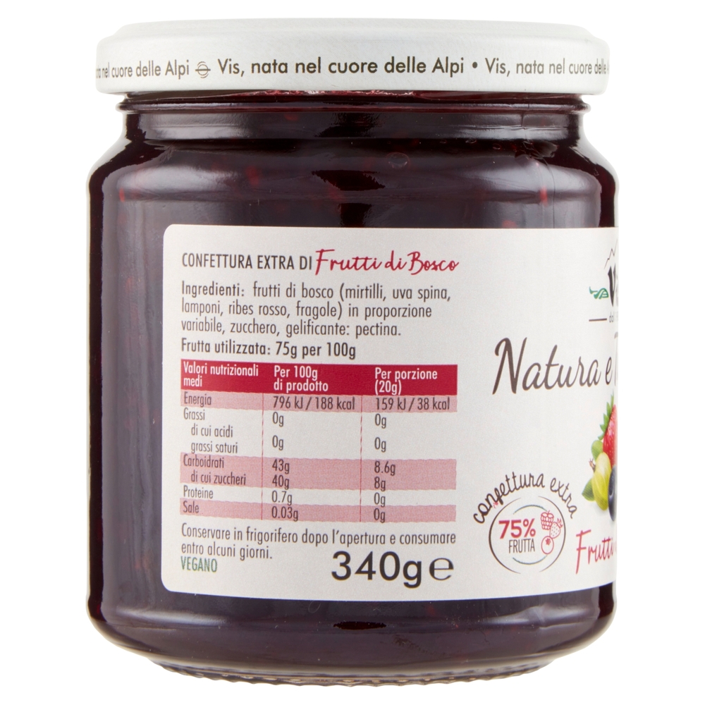 Vis Natura e Tradizione confettura extra Frutti di Bosco 340 g