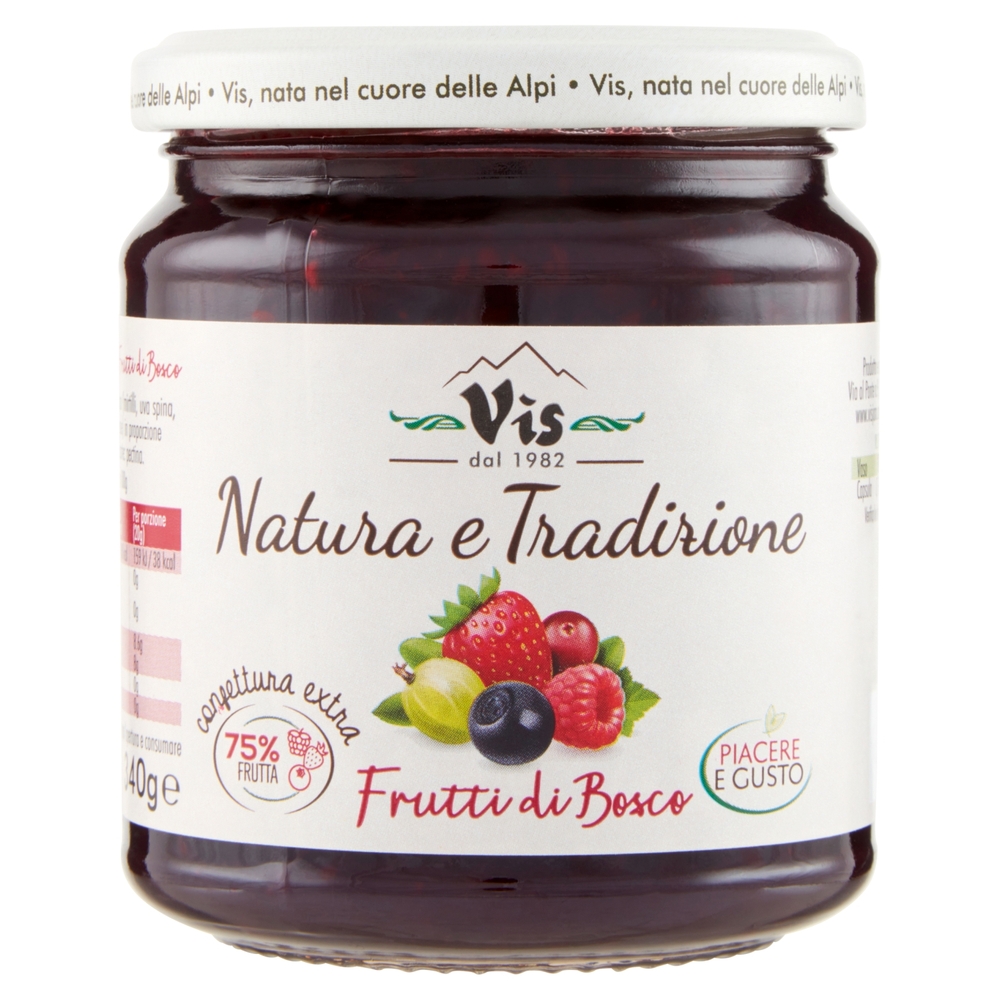 Vis Natura e Tradizione confettura extra Frutti di Bosco 340 g