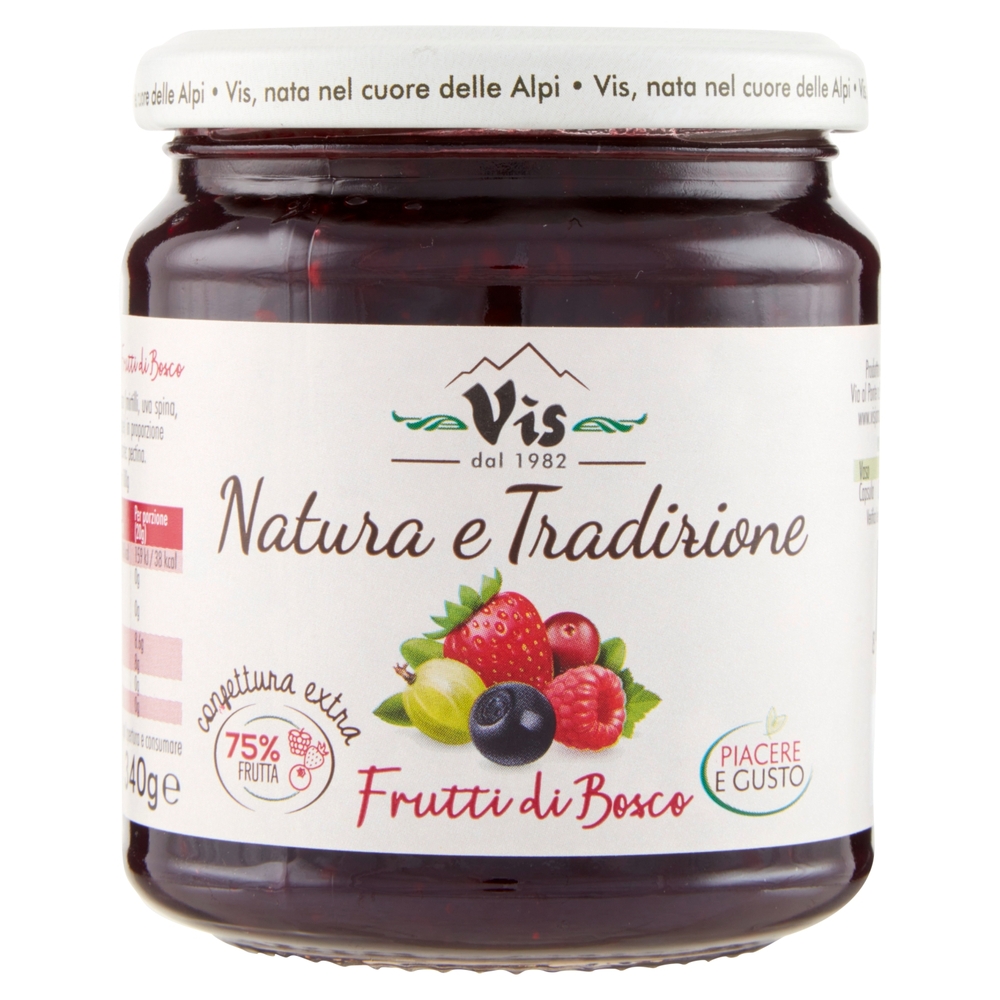 Vis Natura e Tradizione confettura extra Frutti di Bosco 340 g