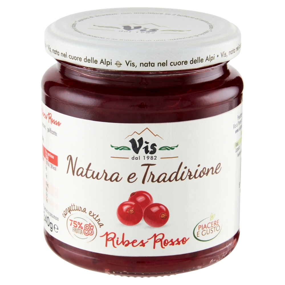 Vis Natura e Tradizione confettura extra Ribes Rosso 340g