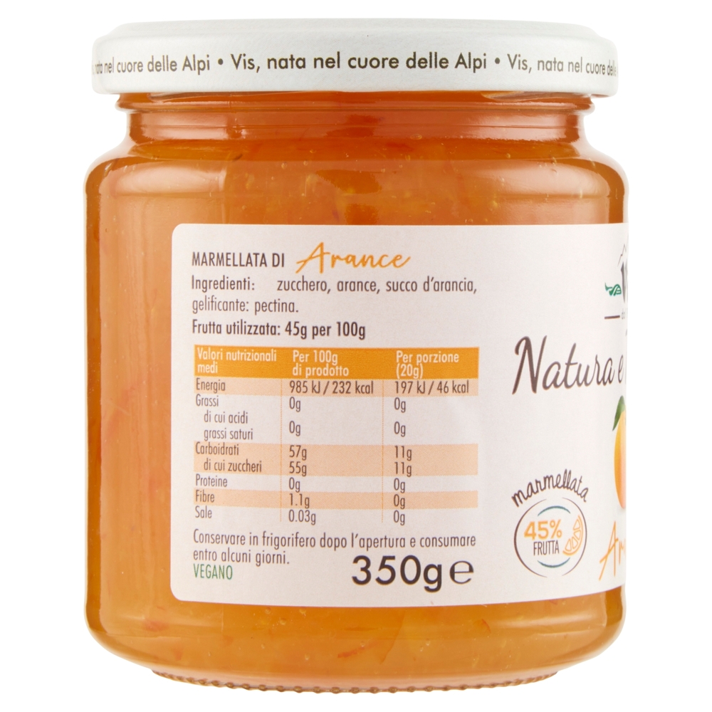 Vis Natura e Tradizione marmellata Arance 350 g