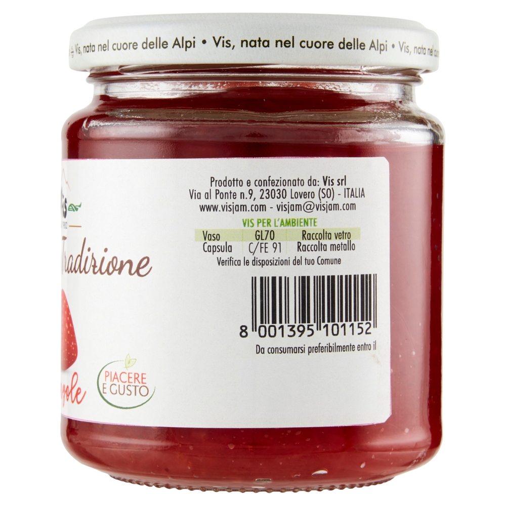 Vis Natura e Tradizione confettura extra Fragole 340 g