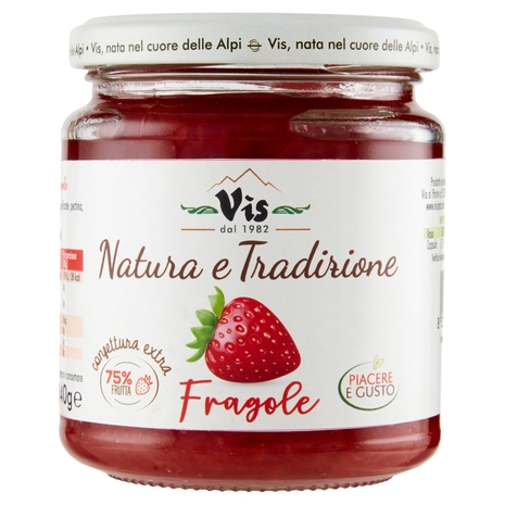 Vis Natura e Tradizione confettura extra Fragole 340 g