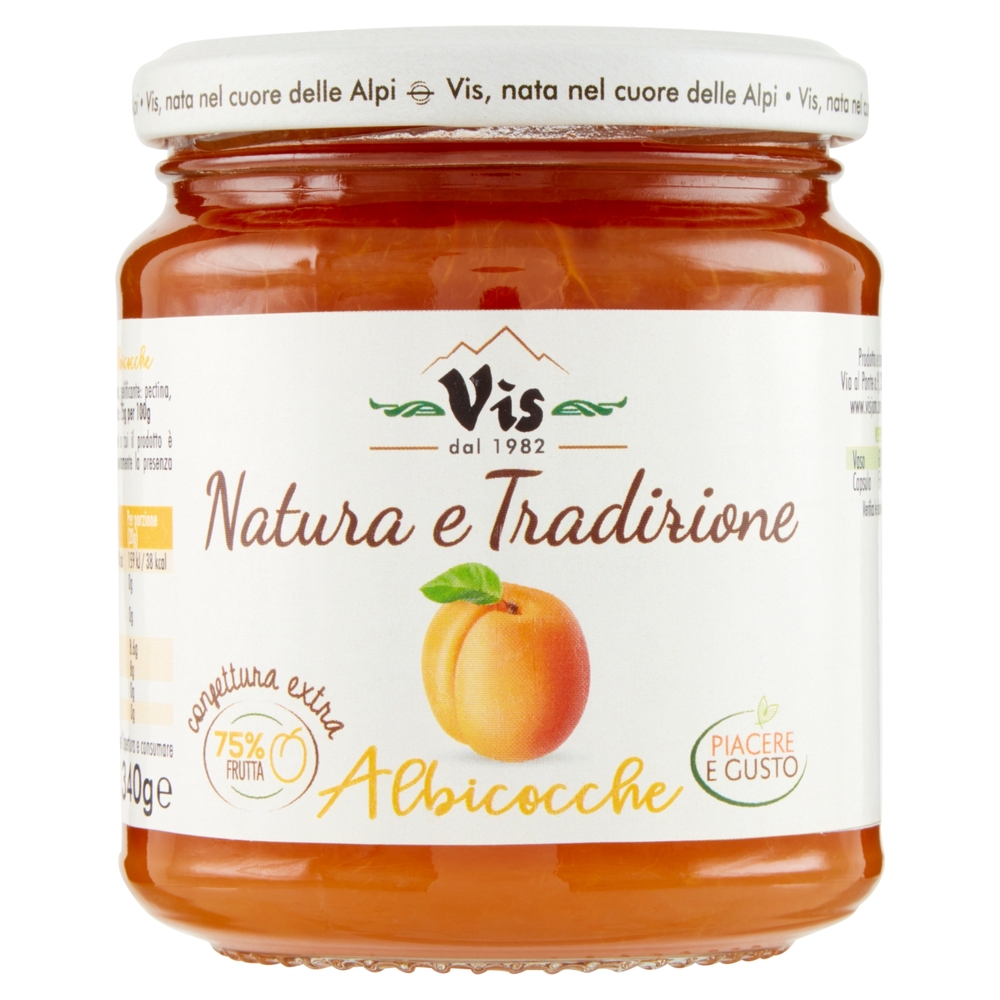 Vis Natura e Tradizione confettura extra Albicocche 340 g