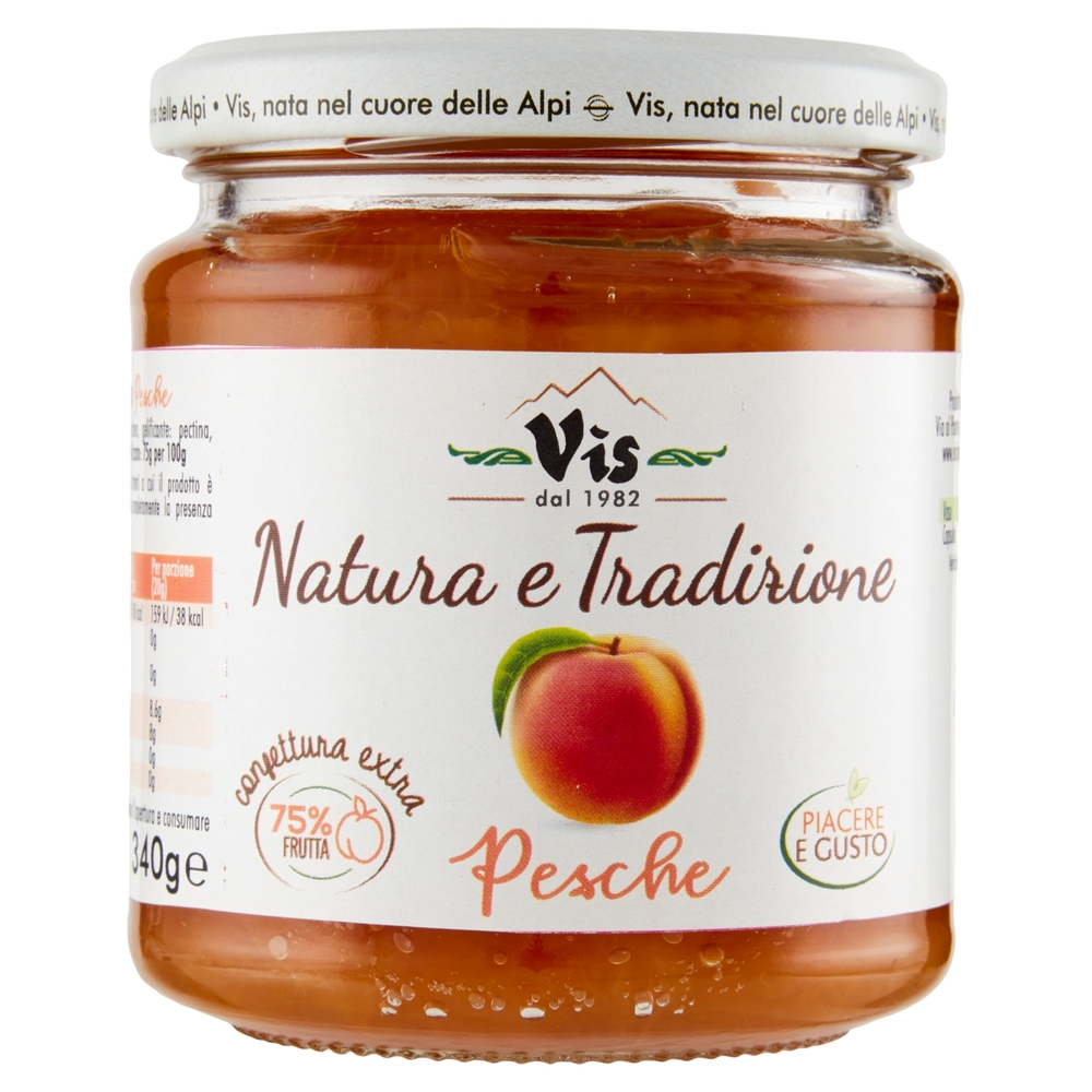 Vis Natura e Tradizione confettura extra Pesche 340 g