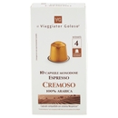 10 Capsule Monodose Espresso Cremoso 100% Arabica Il Viaggiator Goloso