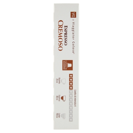 10 Capsule Monodose Espresso Cremoso 100% Arabica Il Viaggiator Goloso