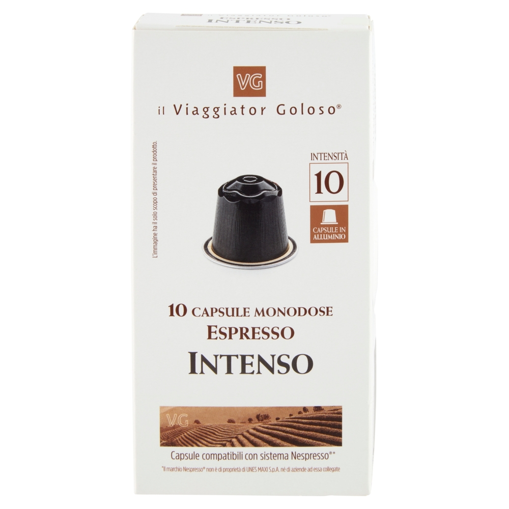 10 Capsule Monodose Espresso Intenso Il Viaggiator Goloso