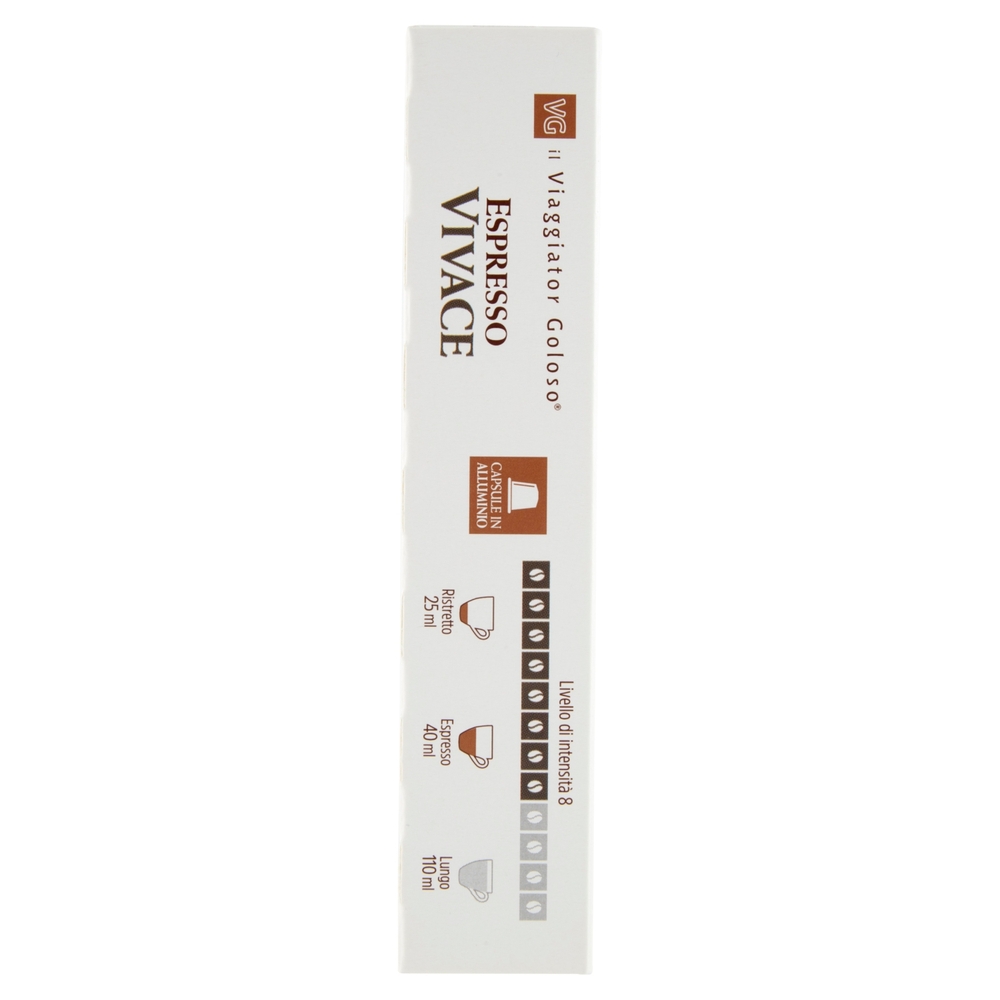 10 Capsule Monodose Espresso Vivace Il Viaggiator Goloso