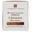 30 Capsule Monodose Espresso Cremoso 100% Arabica Il Viaggiator Goloso