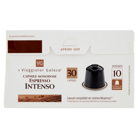 30 Capsule Monodose Espresso Intenso Il Viaggiator Goloso
