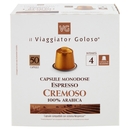 50 Capsule Monodose Espresso Cremoso 100% Arabica Il Viaggiator Goloso