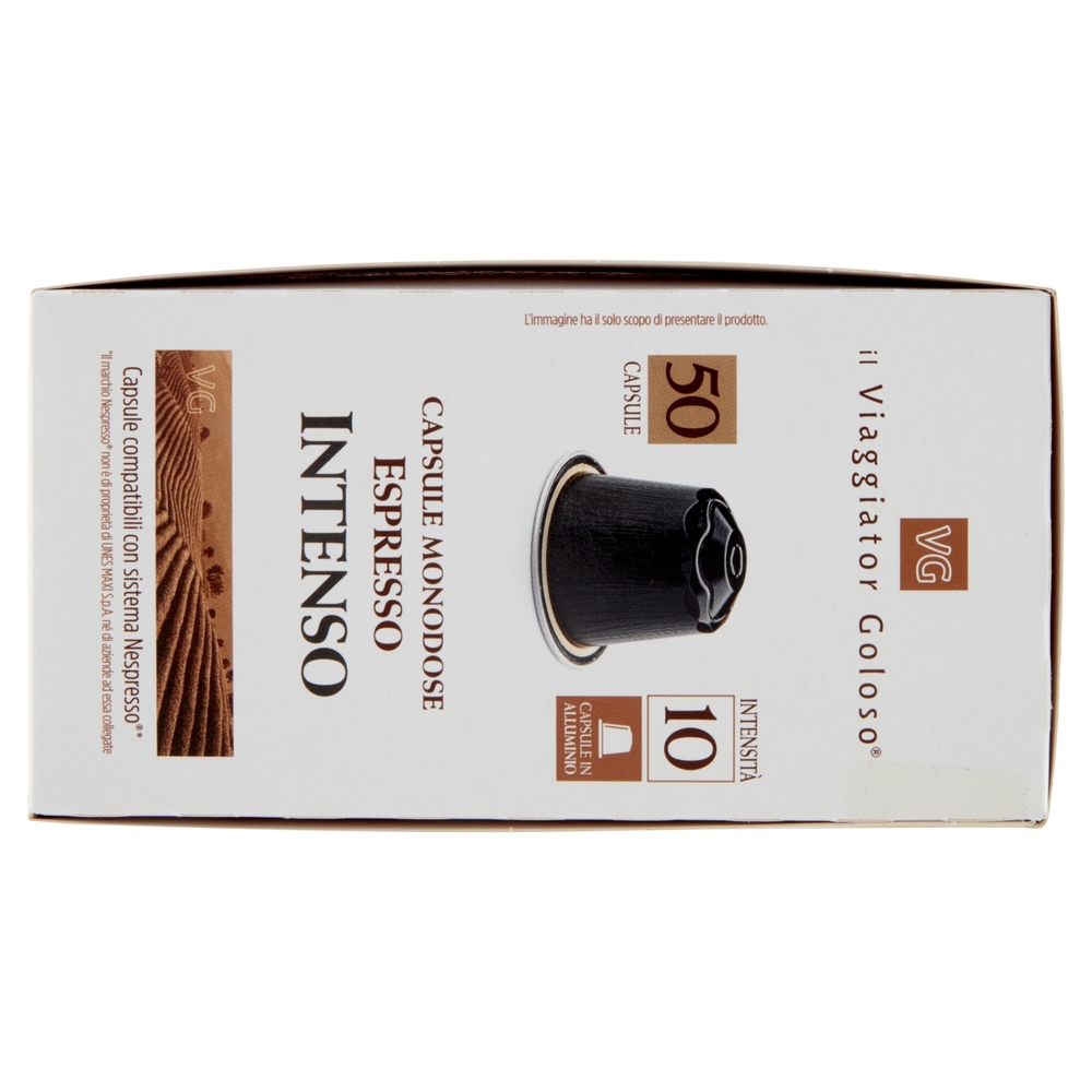 50 Capsule Monodose Espresso Intenso Il Viaggiator Goloso