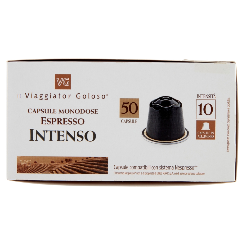 50 Capsule Monodose Espresso Intenso Il Viaggiator Goloso