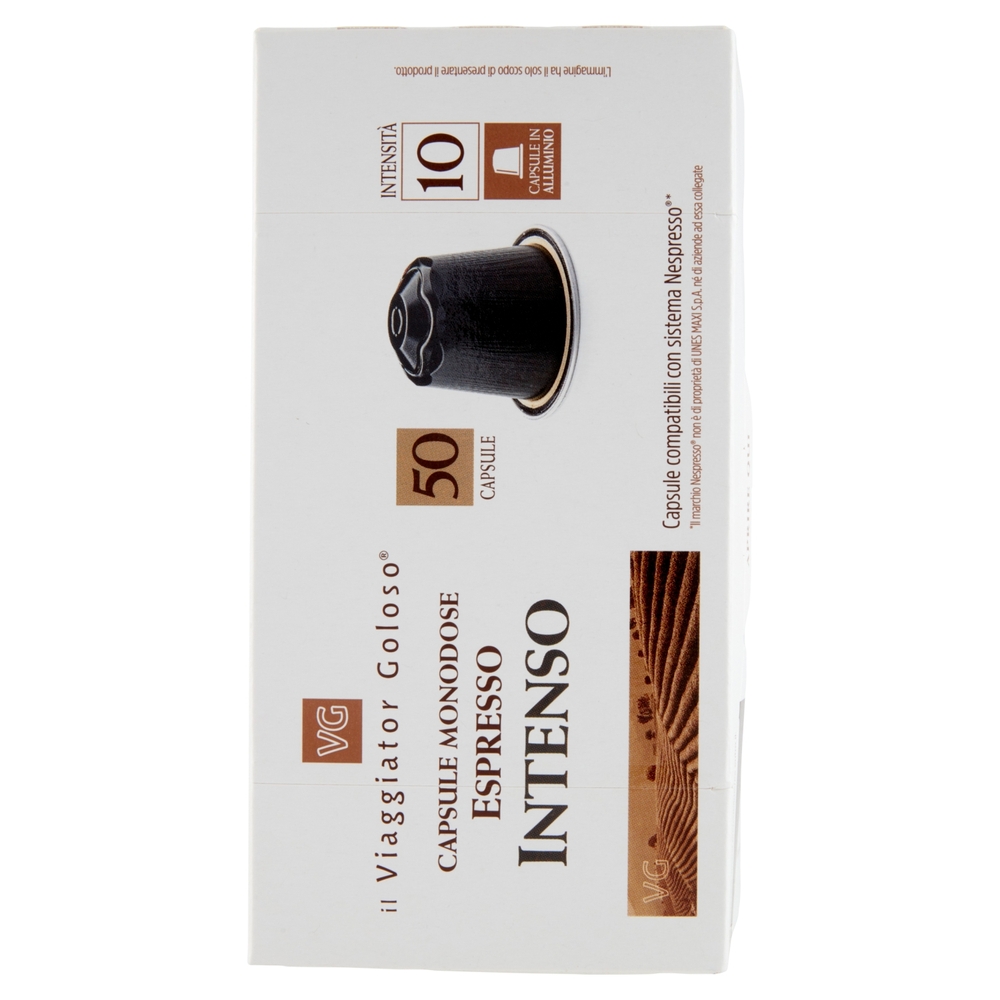 50 Capsule Monodose Espresso Intenso Il Viaggiator Goloso