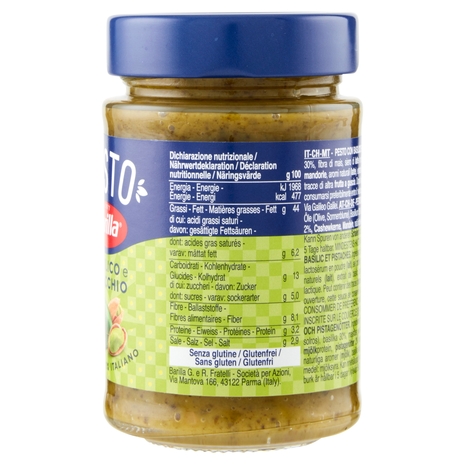 Barilla Pesto Basilico e Pistacchio 190g