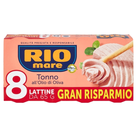 Rio mare Tonno all'Olio di Oliva 8 x 65 g