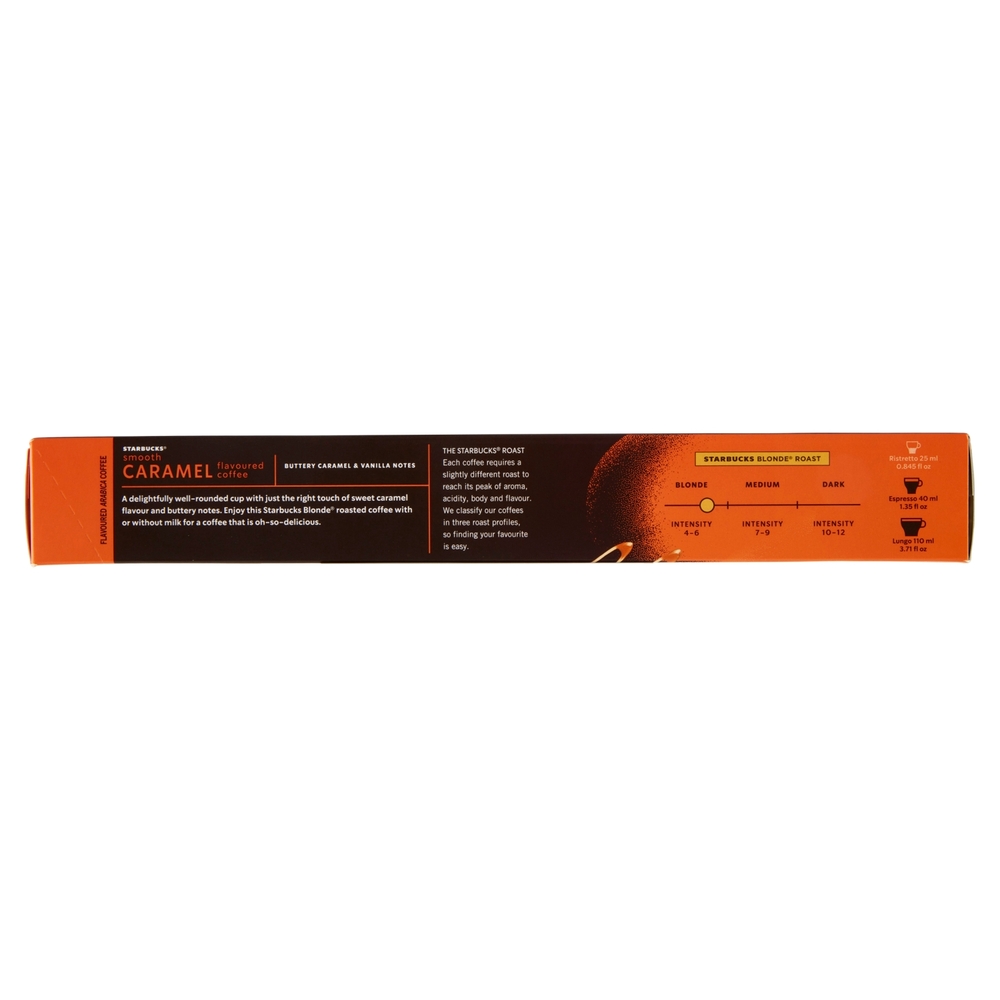 STARBUCKS Caramel Flavoured by Nespresso Caffè aromatizzato al Caramello 10 capsule 51 g