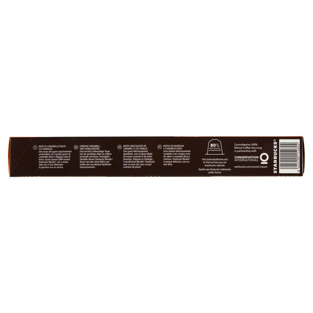STARBUCKS Caramel Flavoured by Nespresso Caffè aromatizzato al Caramello 10 capsule 51 g