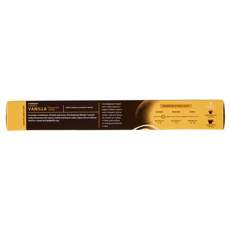 STARBUCKS Vanilla Flavoured by Nespresso Caffè aromatizzato alla Vaniglia 10 capsule 51 g