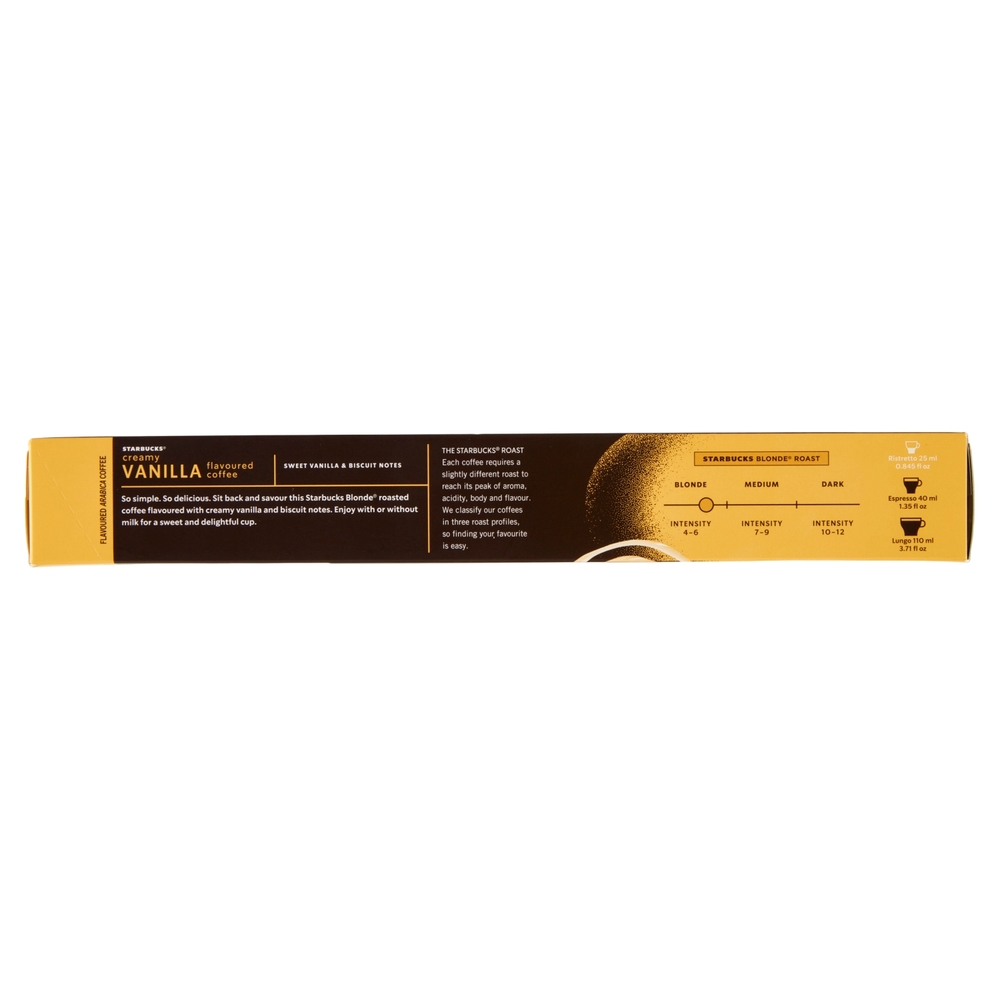 STARBUCKS Vanilla Flavoured by Nespresso Caffè aromatizzato alla Vaniglia 10 capsule 51 g