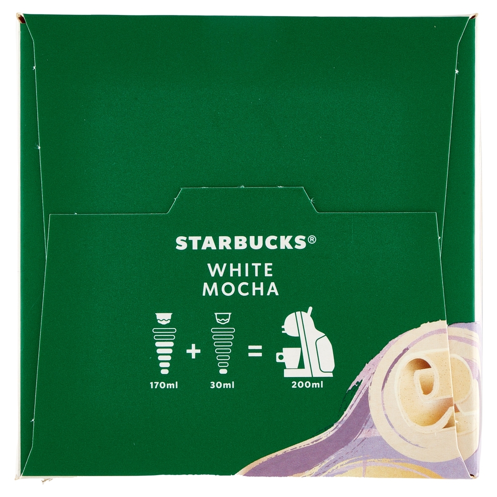 STARBUCKS White Mocha by Nescafé Dolce Gusto Bevanda al gusto di Cioccolato Bianco 12 capsule 123 g