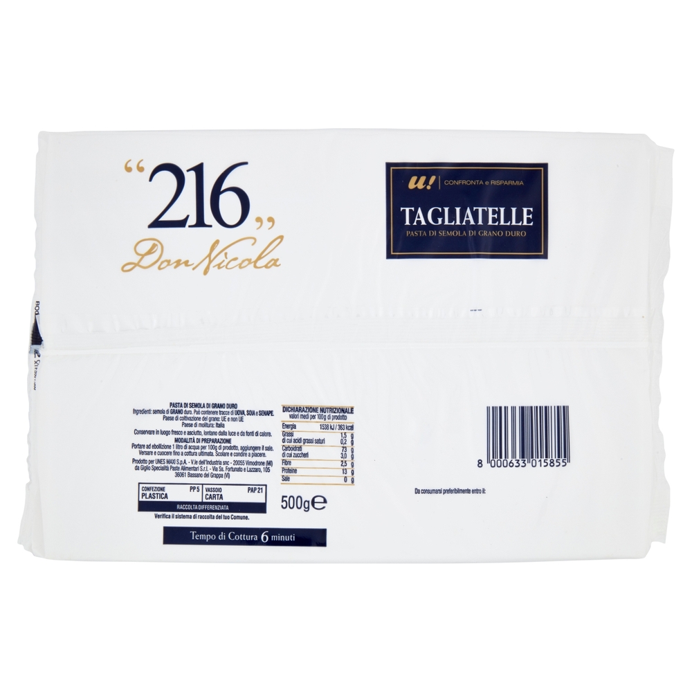 Tagliatelle n.216 U! Confronta e Risparmia